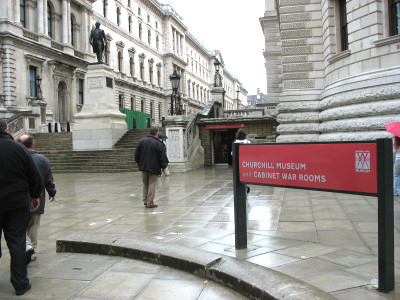 Entrance to the Churchill Museum and Cabinet War Rooms